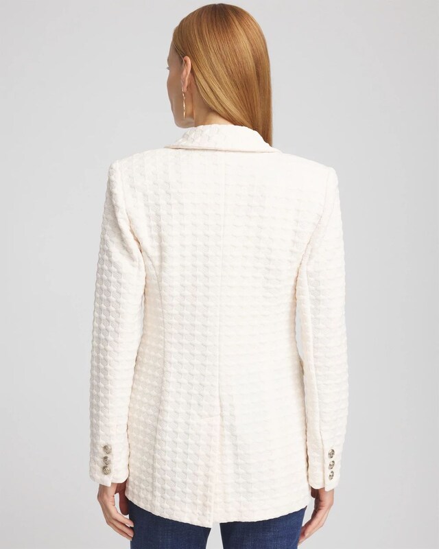 Textured Ponte Blazer - image 3